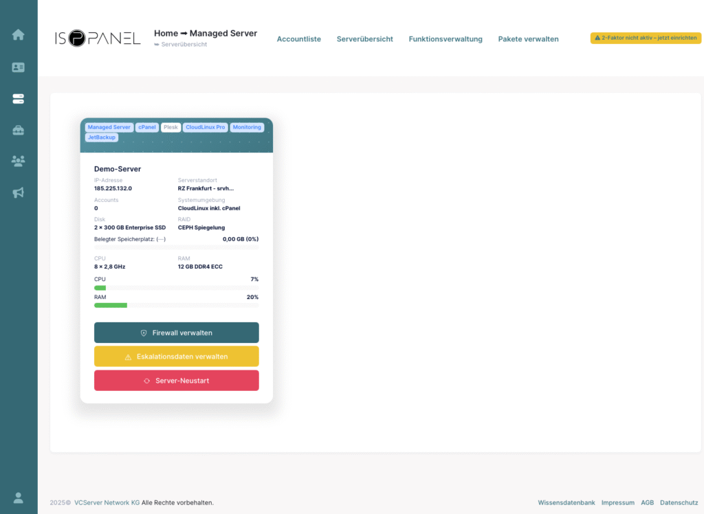 ISPPanel Server Overview